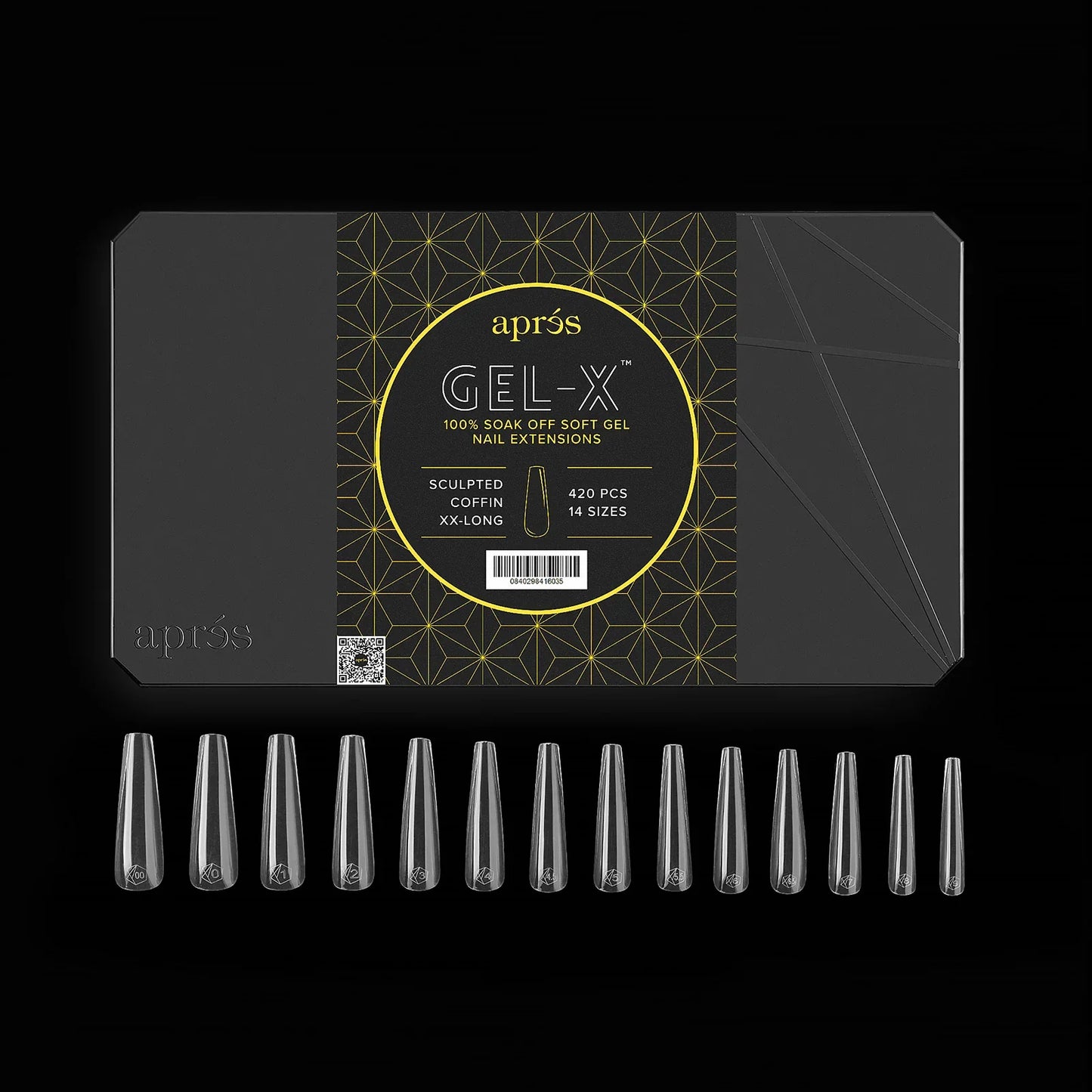 Apres Gel-X® Sculpted Coffin Extra Extra Long (420pcs)