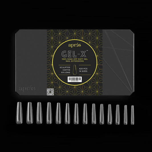 Apres Gel-X® Sculpted Coffin Extra Extra Long (420pcs)