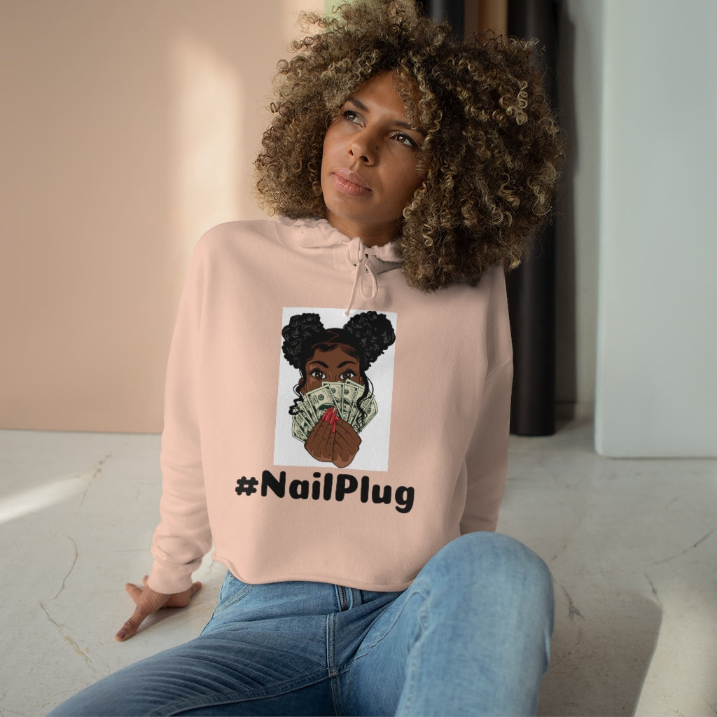 Nail Plug Crop Hoodie