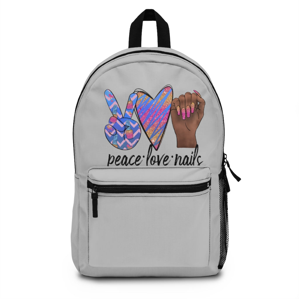 Peace love shop world backpack