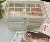 Gold and Clear Nail Supply Storage