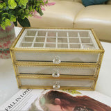 Gold and Clear Nail Supply Storage