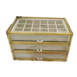 Gold and Clear Nail Supply Storage