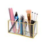 Gold and Clear Desktop Tool Storage