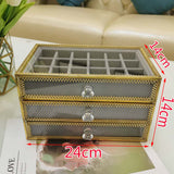 Gold and Clear Nail Supply Storage