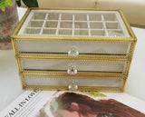 Gold and Clear Nail Supply Storage